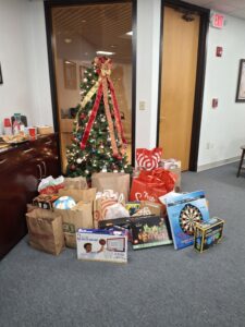 Gifts donated by our amazing clients for the Boys and Girls Club.